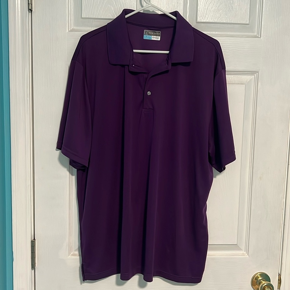 PGA Tour Purple Golf Polo